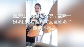 喜庆红色比基尼内衣，韵味十足奶妈丰满圆润可人巨乳奶子跳蛋自慰