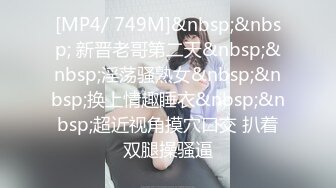 [MP4/ 749M]&nbsp;&nbsp; 新晋老哥第二天&nbsp;&nbsp;淫荡骚熟女&nbsp;&nbsp;换上情趣睡衣&nbsp;&nbsp;超近视角摸穴口交 扒着双腿操骚逼